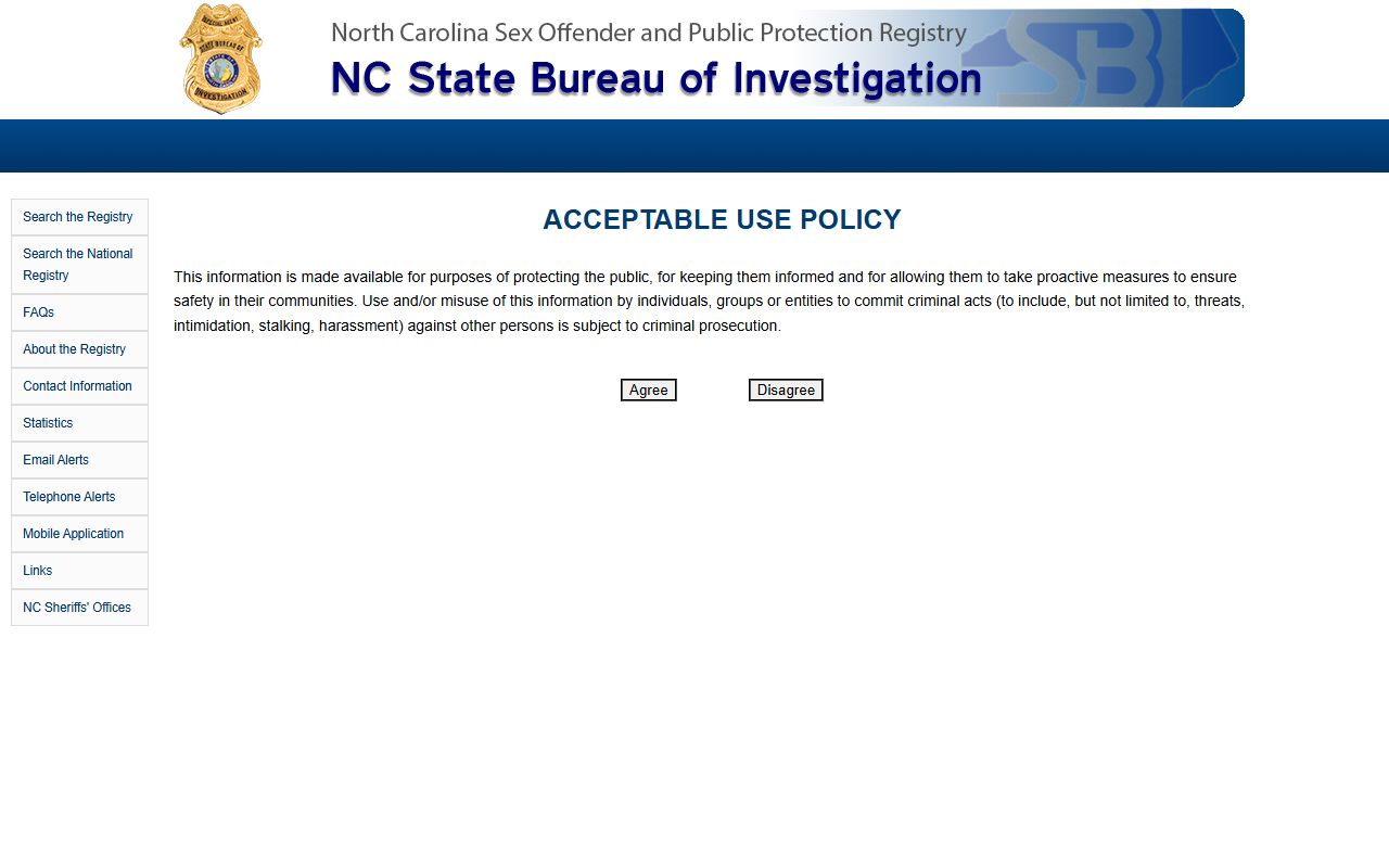 Hoke County arrest records NC sex offender registry