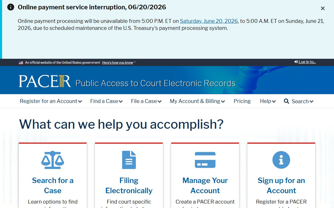 Hoke County District Court records and PACER federal case access