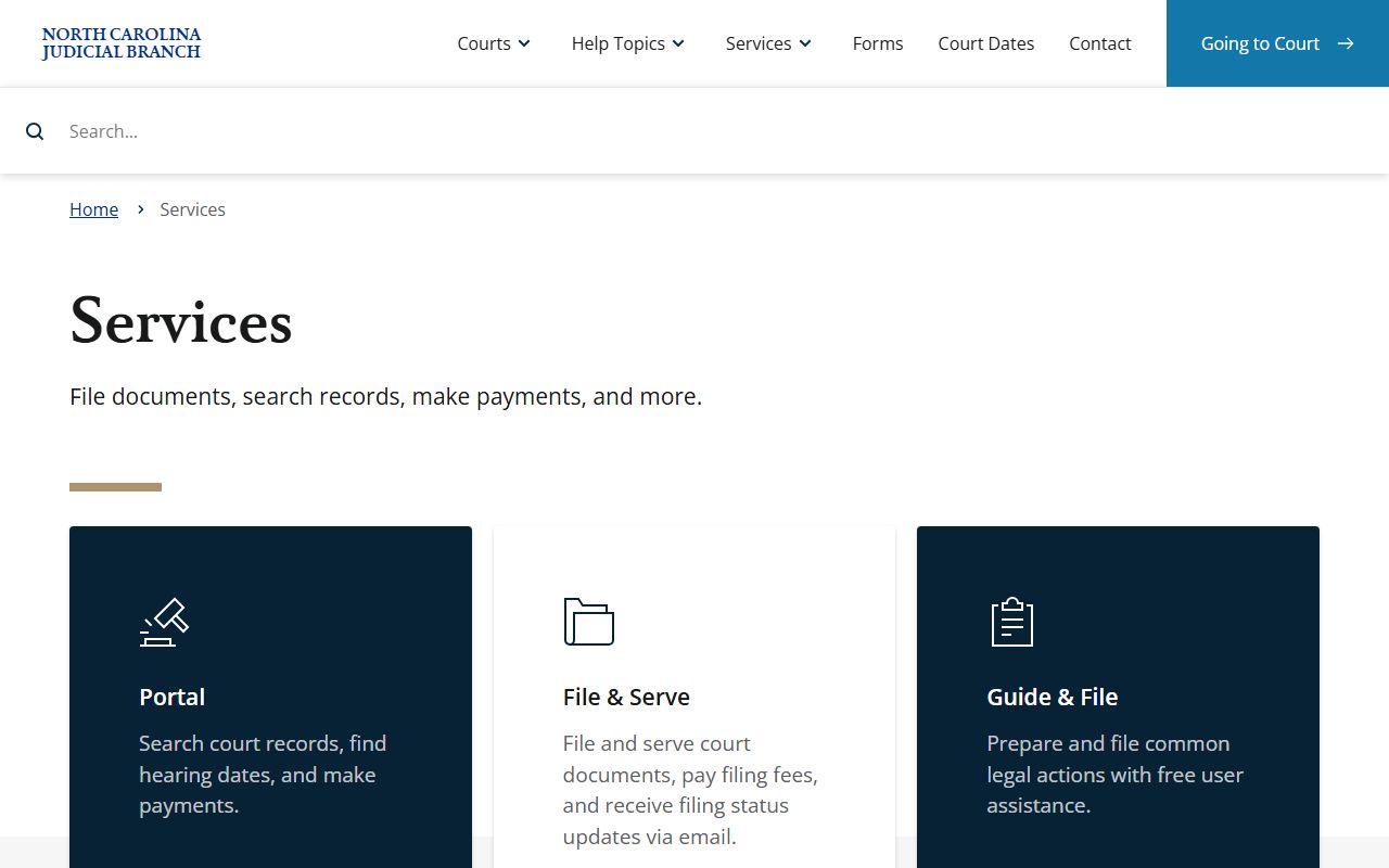 Hoke County traffic court records PayNCticket payment portal